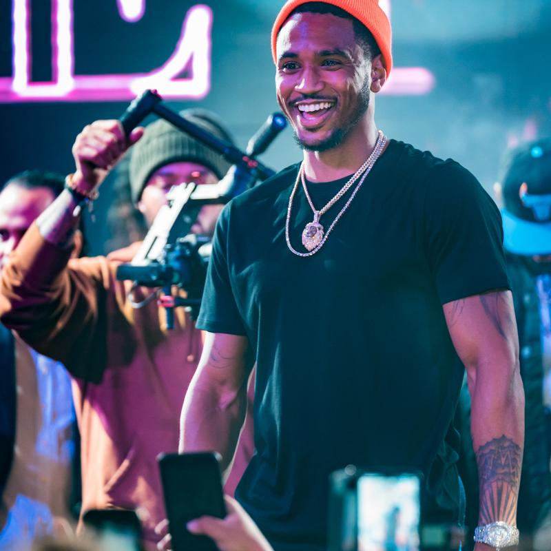 Trey Songz performing at Parq Nightclub San Diego